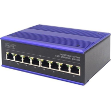 Digitus Industrial 8 portos 100Mbps Switch (DN-650106) (DN-650106) hub és switch
