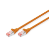 Digitus Patchkabel Cat6  S/FTP 2xRJ45  0.5m oran Hebelschuzu Polybeutel (DK-1644-005/OR)