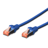 Digitus Patchkabel Cat6  S/FTP 2xRJ45  1.0m blau Hebelschutz Polybeutel (DK-1644-010/B)