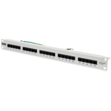 Digitus Patchpanel 1HE 25-Port Cat3 ungeschirmt ISDN grau (DN-91325-1) asztali számítógép kellék