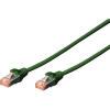 Digitus RJ45 Hálózat Csatlakozókábel CAT 6 S/FTP 10.00 m Zöld Halogénmentes, sodort érpár, Védővel, Lángálló Digitus (DK-1644-100/G)
