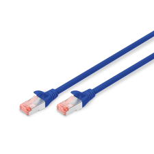 Digitus S/FTP CAT6 Patch kábel 3m - Kék kábel és adapter