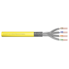 Digitus S/FTP CAT7a Installációs kábel 500m - Sárga kábel és adapter
