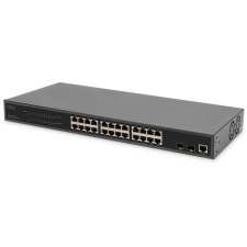 Digitus Switch 24 Port L2 Managed Gigabit Ethernet PoE (DN-95359) hub és switch