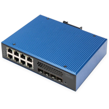 Digitus Switch 8 + 4 10G Uplink Port L3 managed Gigabit (DN-651160) hub és switch