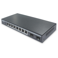 Digitus Switch 8-Port  Gigabit 86W  PoE           schwarz (DN-95344) hub és switch