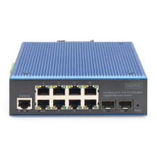 Digitus Switch Digitus Gigabit Ethernet Industrial 8+2 (DN-651156) hub és switch