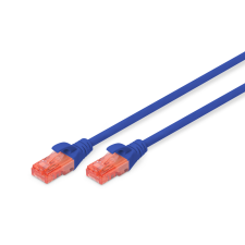 Digitus U/UTP CAT6 Patch kábel 0.25m Kék kábel és adapter
