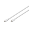 Digitus USB 2.0 Type C Összekötő Fehér 1m AK-300341-010-W
