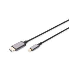 Digitus USB-C to HDMI male/male cable 1,8m Black kábel és adapter