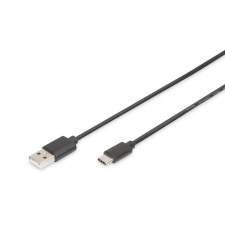 Digitus USB Type-C Connection Cable 1,8m Black kábel és adapter