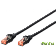 Digitus UTP Összekötő Fekete 3m DK-1644-030-BL-10 kábel és adapter