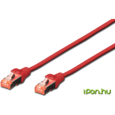 Digitus UTP Összekötő Piros 50cm DK-1644-005-R-10 kábel és adapter