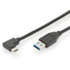 Digitus Verbindungskabel USB TypC 90° -> A  St/St 1.0m (AK-300147-010-S)