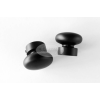 Dijon fekete színű fém karnis végzáró 19mm-es karnisrúdra (2 db/cs.)