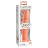 Dillio Wild Thing - tapadótalpas barázdált szilikon dildó (19cm) - narancs