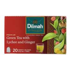 DILMAH ZÖLD TEA LICSI GYÖMBÉR 20DB gyógytea