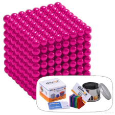 Dilnox 512 darabos mágneses golyó szett PINK mágneses építőjáték