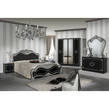 Dima DI Lucy hálószoba - fekete-ezüst bútor