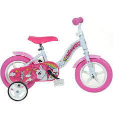 Dino Bikes Unikornis rózsaszín-fehér kerékpár 10-es méretben gyermek kerékpár