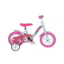 Dino Bikes Unikornis rózsaszín-fehér kerékpár 10-es méretben gyermek kerékpár