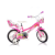 Dino Flappy rózsaszín-fehér kerékpár 12-es méretben
