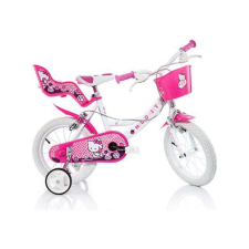 Dino Hello Kitty rózsaszín-fehér kerékpár 16-os méretben gyermek kerékpár