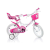 Dino Hello Kitty rózsaszín-fehér kerékpár 16-os méretben