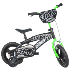 Dino kerékpár BMX kerékpár fekete 12" 2023 gyermek kerékpár