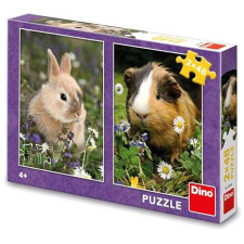 Dino Nyuszi és tengerimalac 2 × 48 darab puzzle, kirakós