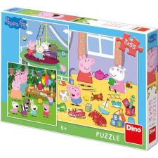 Dino Peppa Pig nyaral 3 X 55 Puzzle Új puzzle, kirakós