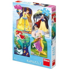 Dino Princess és barátai (4 x 54 darabos) puzzle, kirakós