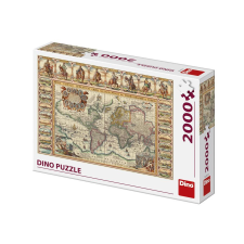  Dino Puzzle 2000 db - Világtérkép (55220) puzzle, kirakós