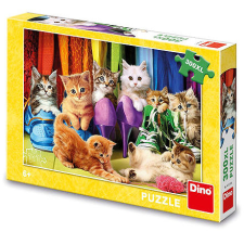 Dino XL Színes kiscicák, 300 darabos puzzle, kirakós