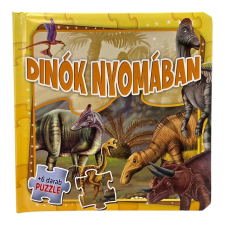  Dinók nyomában könyv+6puzzle gyermek- és ifjúsági könyv