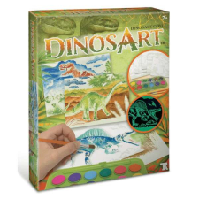 Dínós kifestő készlet vízfestékkel - DinosArt kreatív és készségfejlesztő
