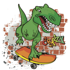 Dinoszaurusz Crazy szalvéta 20 db-os 33x33 cm party kellék