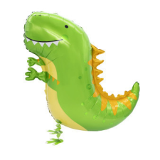 Dinoszaurusz Dinoszaurusz Green sétáló fólia lufi 75 cm party kellék