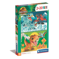  Dinoszaurusz Explorers 2x20 db-os puzzle Clementoni puzzle, kirakós