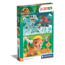  Dinoszaurusz Explorers 2x20 db-os puzzle Clementoni puzzle, kirakós