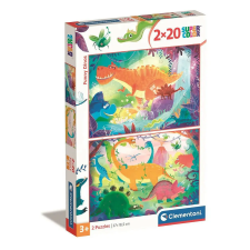  Dinoszaurusz Funny 2x20 db-os puzzle Clementoni puzzle, kirakós
