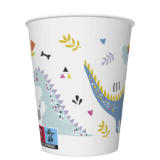 Dinoszaurusz Funny papír pohár 8 db-os 250 ml party kellék