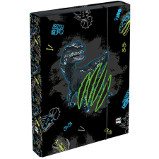 Dinoszaurusz füzetbox A/4, jumbo, OXY GO Dino, fekete füzetbox