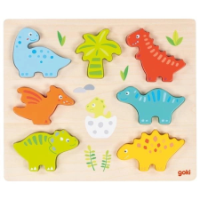Dinoszaurusz kirakó és figurák puzzle, kirakós