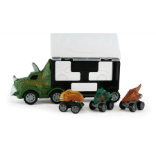 Dinoszaurusz teherautó 3 kisautóval autópálya és játékautó