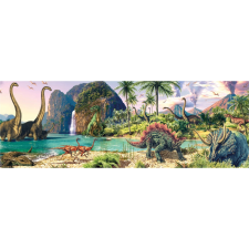 Dinoszauruszok a tónál panoráma puzzle 150 darabos puzzle, kirakós