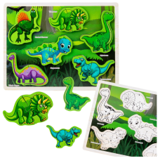 Dinoszauruszok fa puzzle puzzle, kirakós