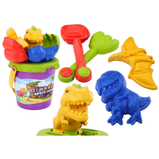 Dinoszauruszos homokozó készlet vödörrel homokozójáték