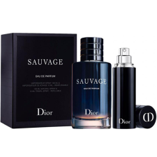 Dior Christian Dior Sauvage Ajándékszett, Eau de Parfum 100ml + Eau de Parfum 10ml, férfi kozmetikai ajándékcsomag