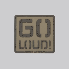 Direct Action® Tépőzáras Go Loud! Patch - PVC - Coyote vadász és íjász felszerelés